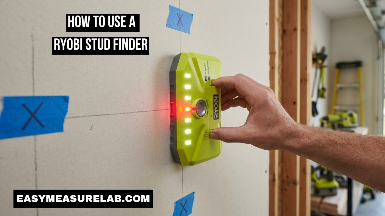 How to Use a Ryobi Stud Finder