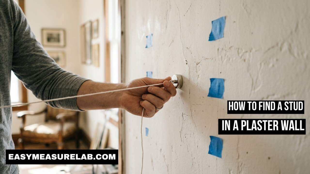 how to find a stud in a plaster wall