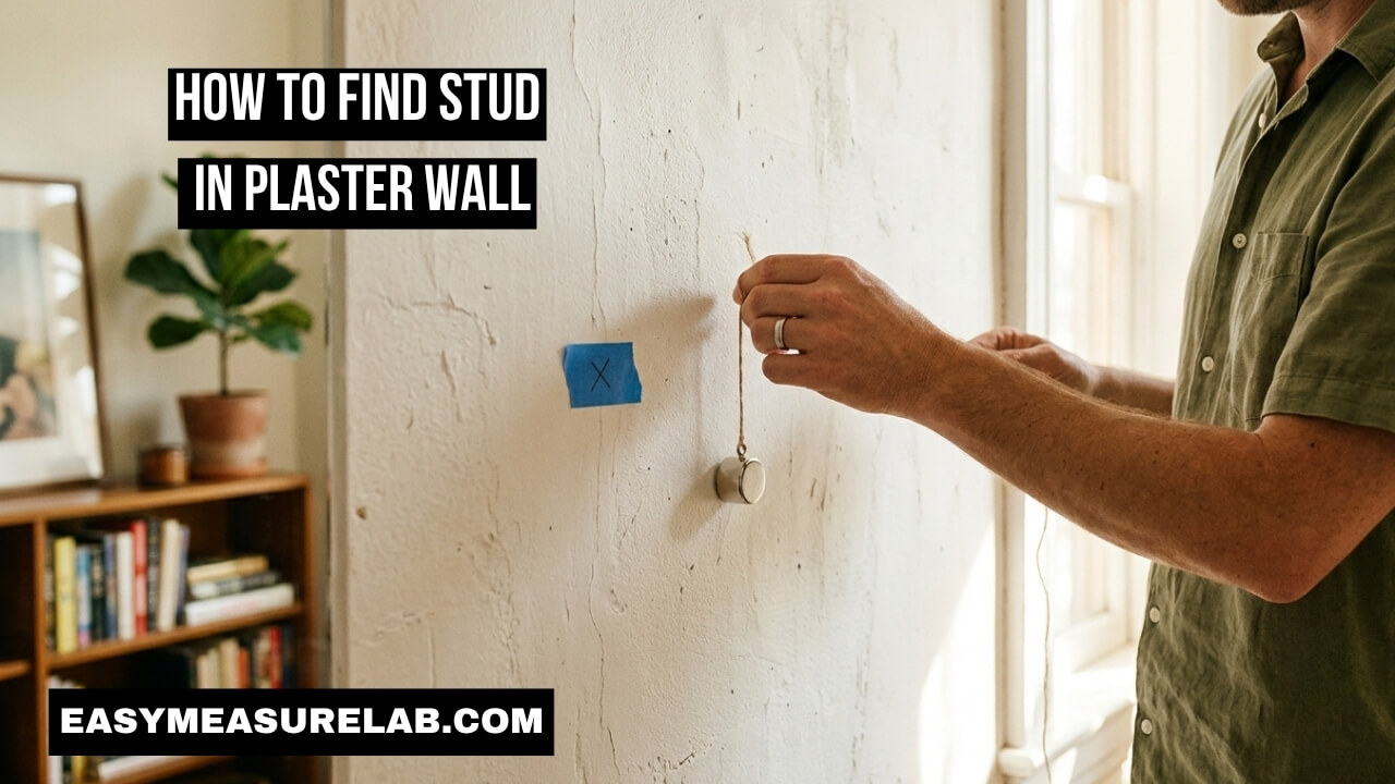 how to find stud in plaster wall