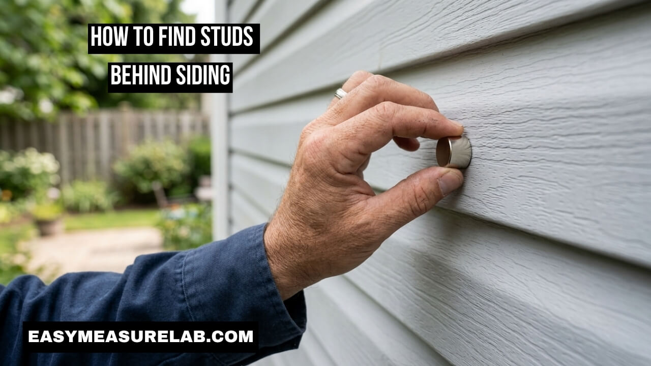 how to find studs behind siding