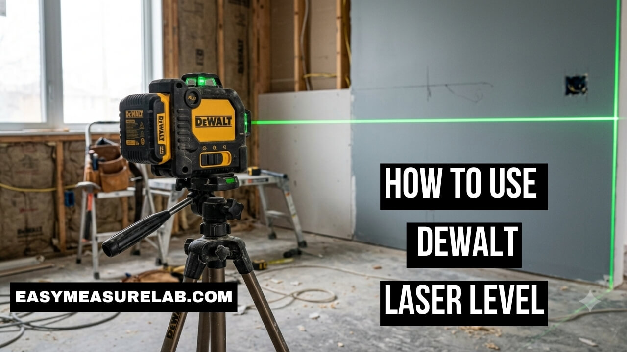 how to use dewalt laser level