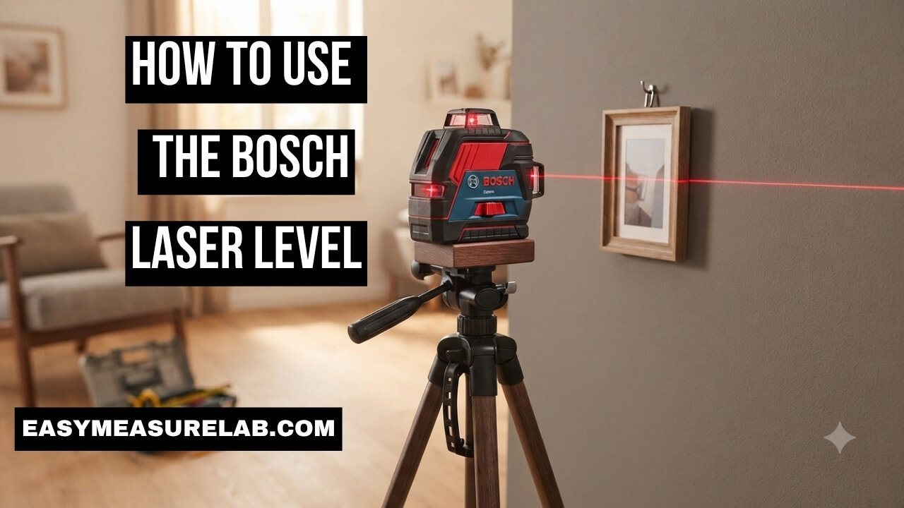 how to use the bosch laser level