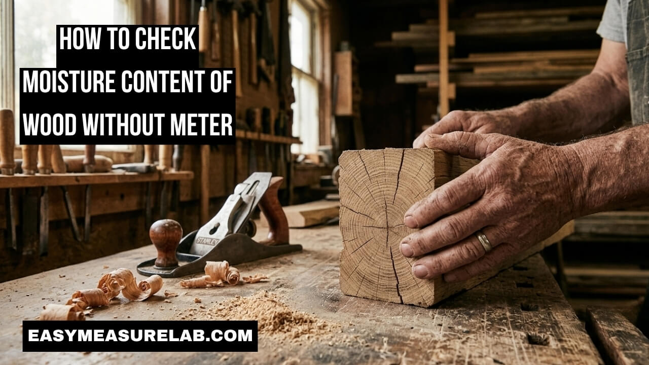 How to check moisture content of wood without meter