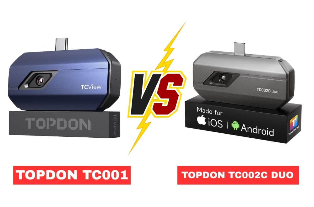 TOPDON TC001 vs TC002C Duo