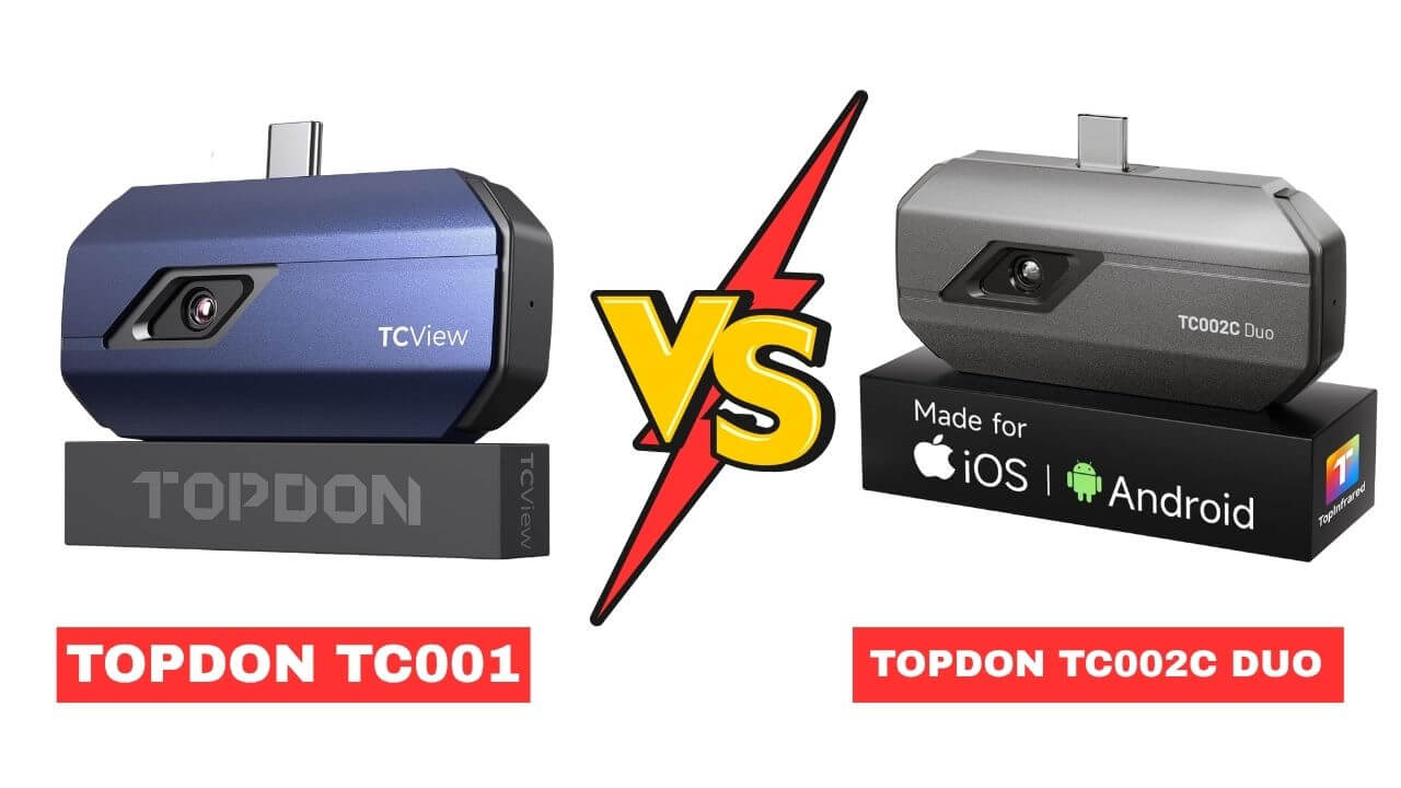 TOPDON TC001 vs TC002C Duo